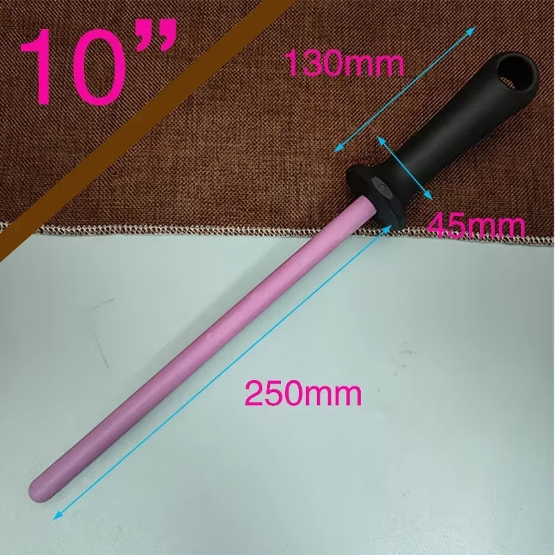 Diamond Sharpening Rod Tungsten Steel Carbon Steel Kitchen Gadgets Slaughterhouse Butcher Ceramic Household Knife Sharpener